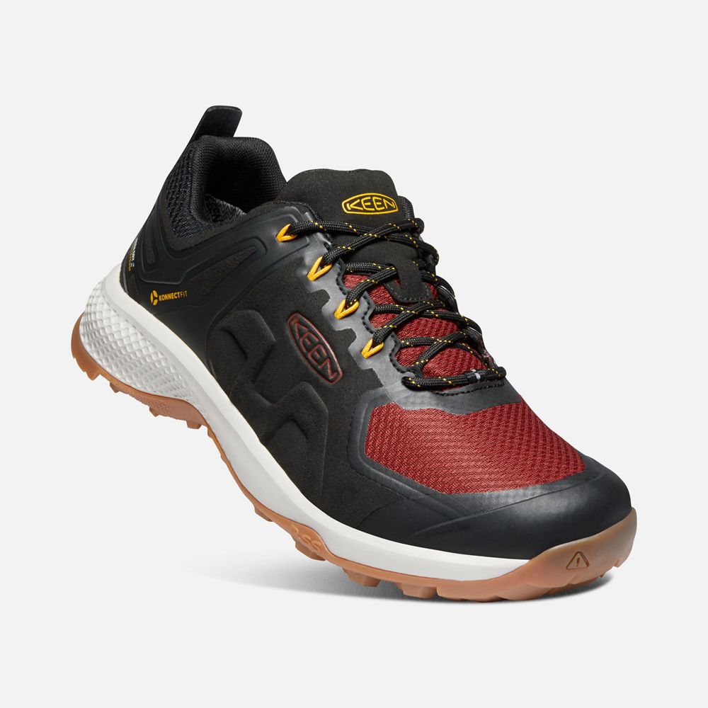 Keen Wandelschoenen Heren Zwart/Rood - Explore Waterproof - 47135-SGXN